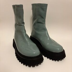 Seychelles Last Chance Patent Leather Platform Boots